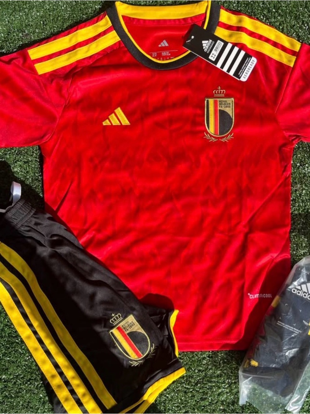 Belgium Soccer Jersey with Shorts and Socks - New World Cup